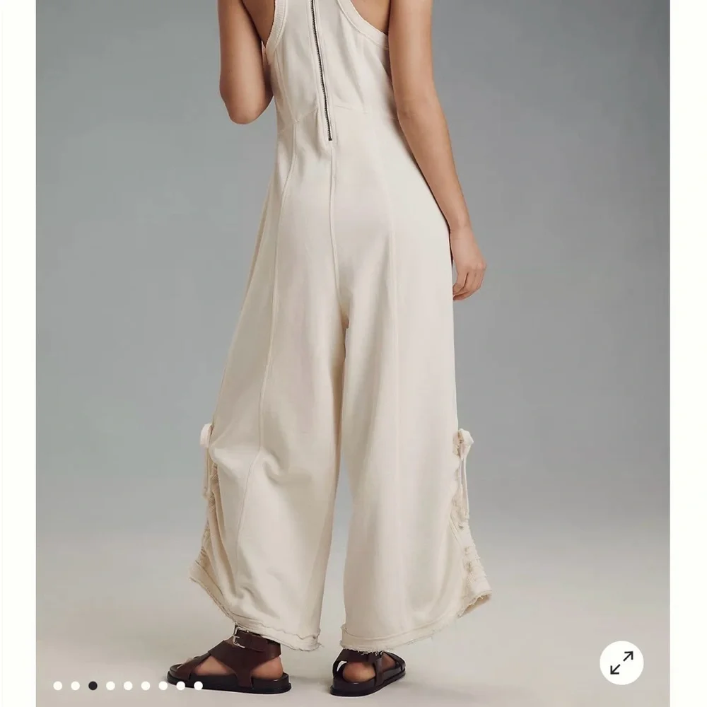 Elegant Cream Jumpsuit - Picture 12 of 13